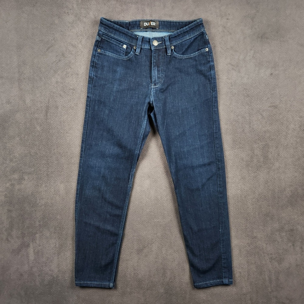 DU/ER L2X Slim Fit Performance Jeans Mens 29x27 Dark‎ Blue MFLS3001 Coolmax